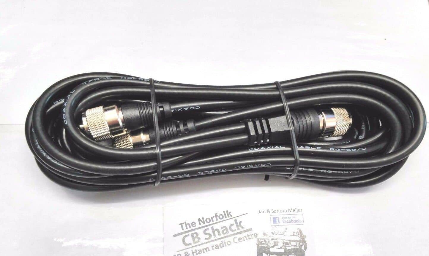 CoPhasing Harness dual Antenna cable 9ft Twin Aerial coax Cable CB